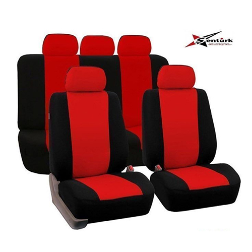 Seat Leon Uyumlu Oto Koltuk Kılıfı Eko Seri Ön Arka Set Kırmızı